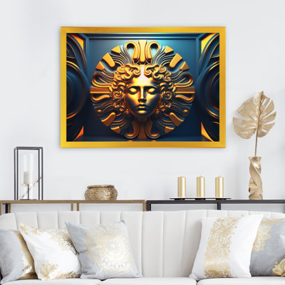 Classical Golden Goddess Woman " Classical Golden Goddess Woman " Color Photography Print