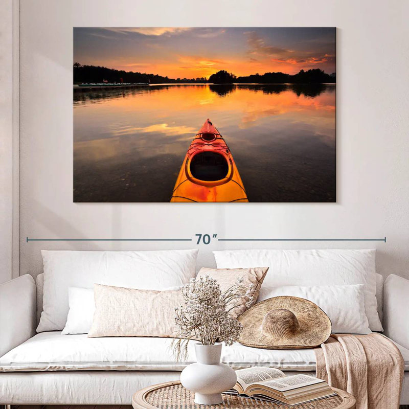 Kayak Mehar orange, H 34 po x l 51 po