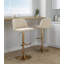 Tabourets de bar réglables Thea avec repose-pieds arrondi en T-132394857-132396460