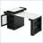 59.5" Kitchen Island with Extendable Dining Table (3 Lengths) and Double-Sided Storage – Black