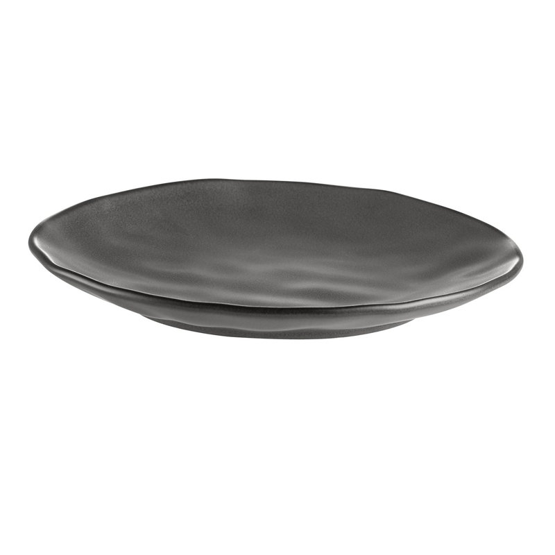 Assiette en porcelaine CAC vert foncé 13 po