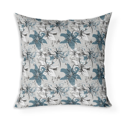 Lily Highlights Indoor/Outdoor Square Throw Pillow