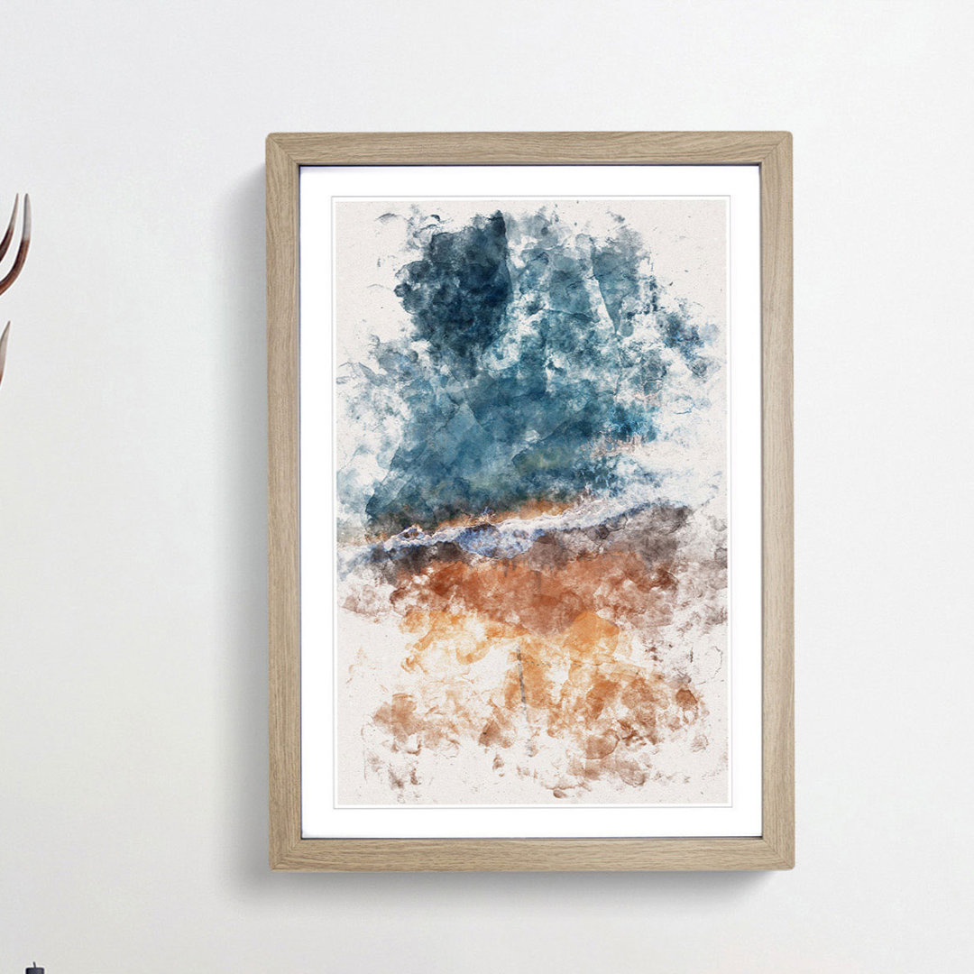 Alone upon the Beach - Framed Print