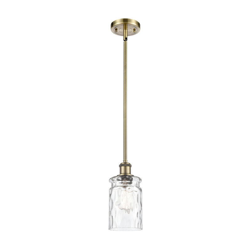 Gorden 1 - Light Single Pendant, LED, Clear Waterglass