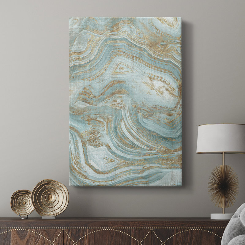 Agate bleue - galerie Cavas sur mesure, H 48 po x l 32 po