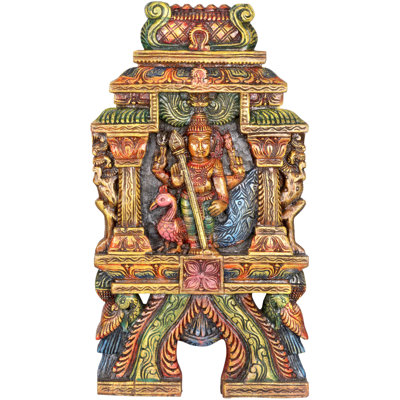 The Warrior God Karttikeya (Tenture murale)
