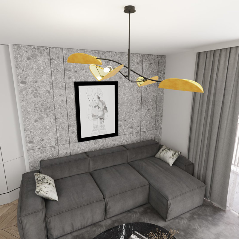 LOTUS BL, 4, Orange, 59cm H x 105cm W x 105cm D
