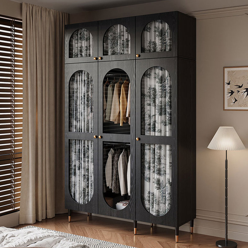 Verre rétro français - garde-robe de porte