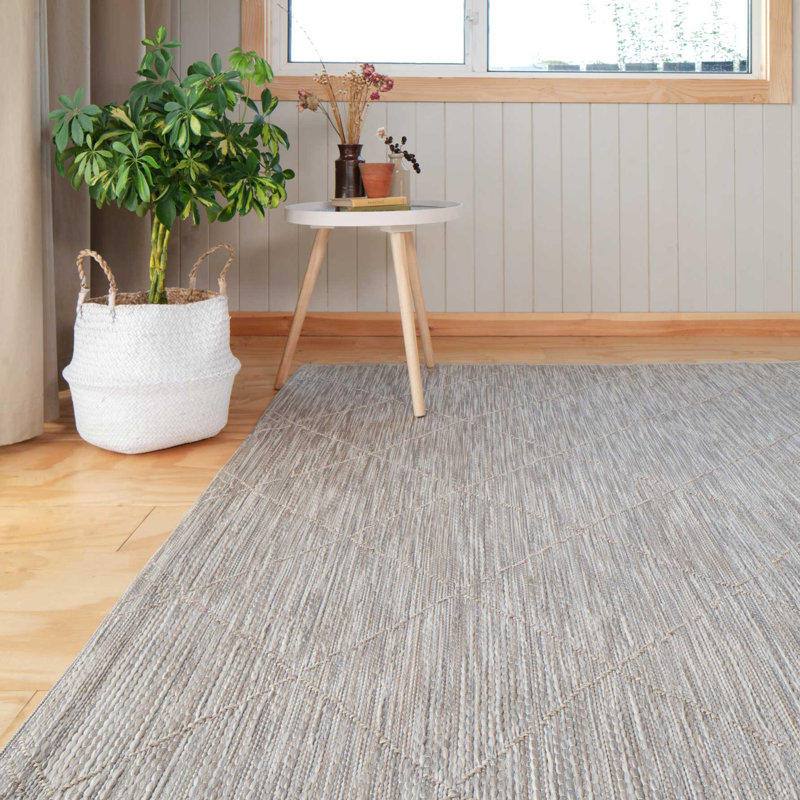 Power Loom Beige Indoor/Outdoor Rug, Rectangle 120 x 170cm