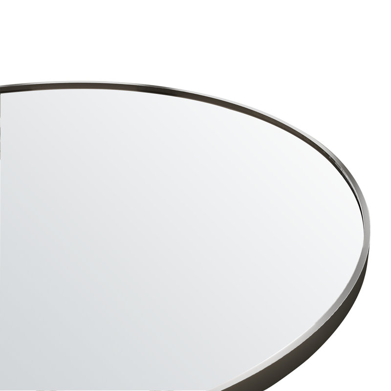 Miroir de salle de bain Yazlen Cornelia, Noir, 34 po x 32 po