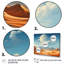 Espace brun brun, désert de l'espace sur la planète Mars I - Art mural paysages spatiaux-92714659-92714661