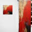Rideau en velours moderne Dunkle Red Ruby Rays - obscurcissant - 1 panneau-80048565
