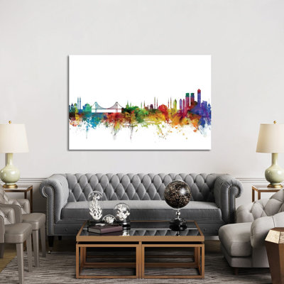 Istanbul, Turkey Skyline by Michael Tompsett - Wrapped Canvas Gallery-Wrapped Canvas Giclée