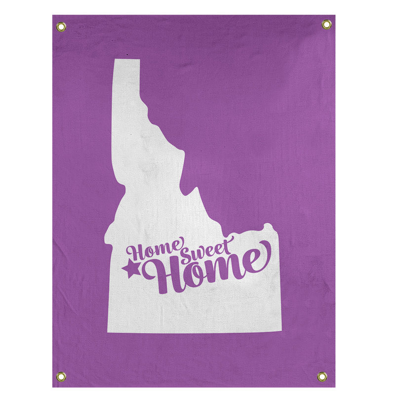 Tapisserie murale boise doux pour la maison, H 59 po x l 50 po, Violet