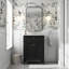 Meuble-lavabo 24 po avec 2 portes et tiroir escamotable, armoire de rangement de salle de bain avec lavabo, portes à fermeture en douceur avec organisateurs-724079312