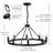 8 - Light Dimmable Wagon Wheel Chandelier-267071756
