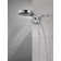 Hydrorain 5 Spray Dual Shower Head and Handheld Shower with Lumicoat and H2Okinetic 2.5 GPM