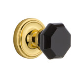 Classic Rosette with Waldorf Black Door Knob