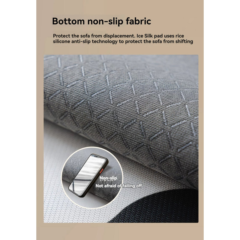 Coussin de siège en soie Summer Ice, L 15,74 po x P 15,74 po