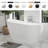 54" X 28" Freestanding Soaking Acrylic Bathtub-89293982