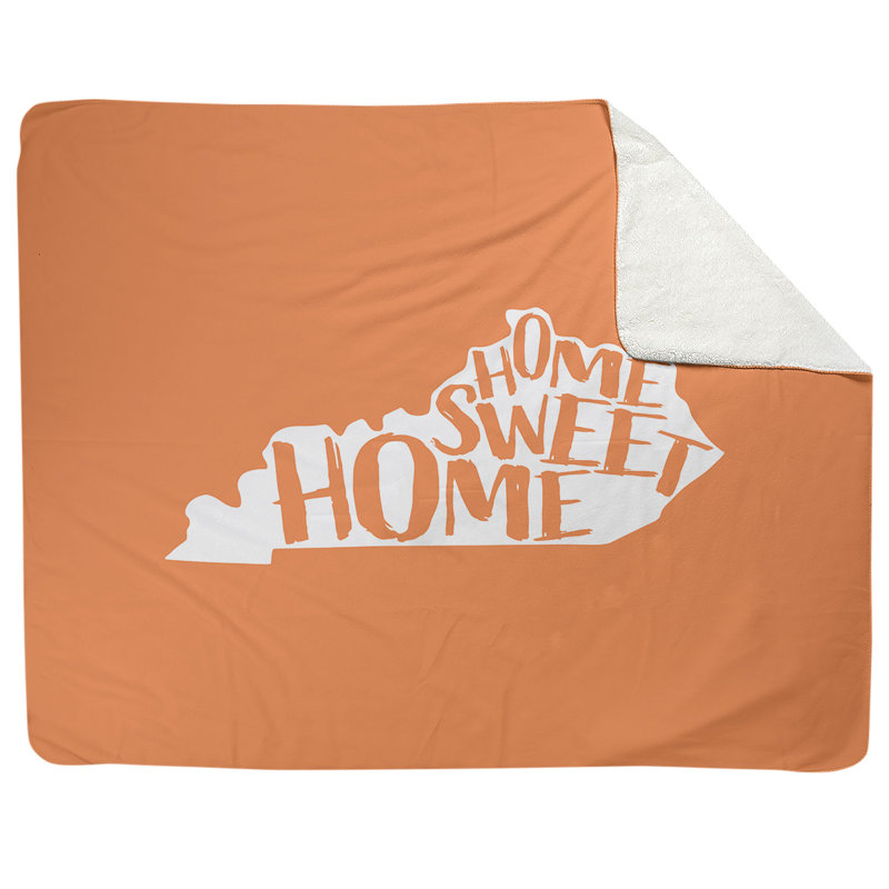 Jeté polaire kentucky, l 52,5 po x L 62,5 po, Orange