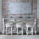 Colchester 4 Piece Console Table Set w/ 3 Stools