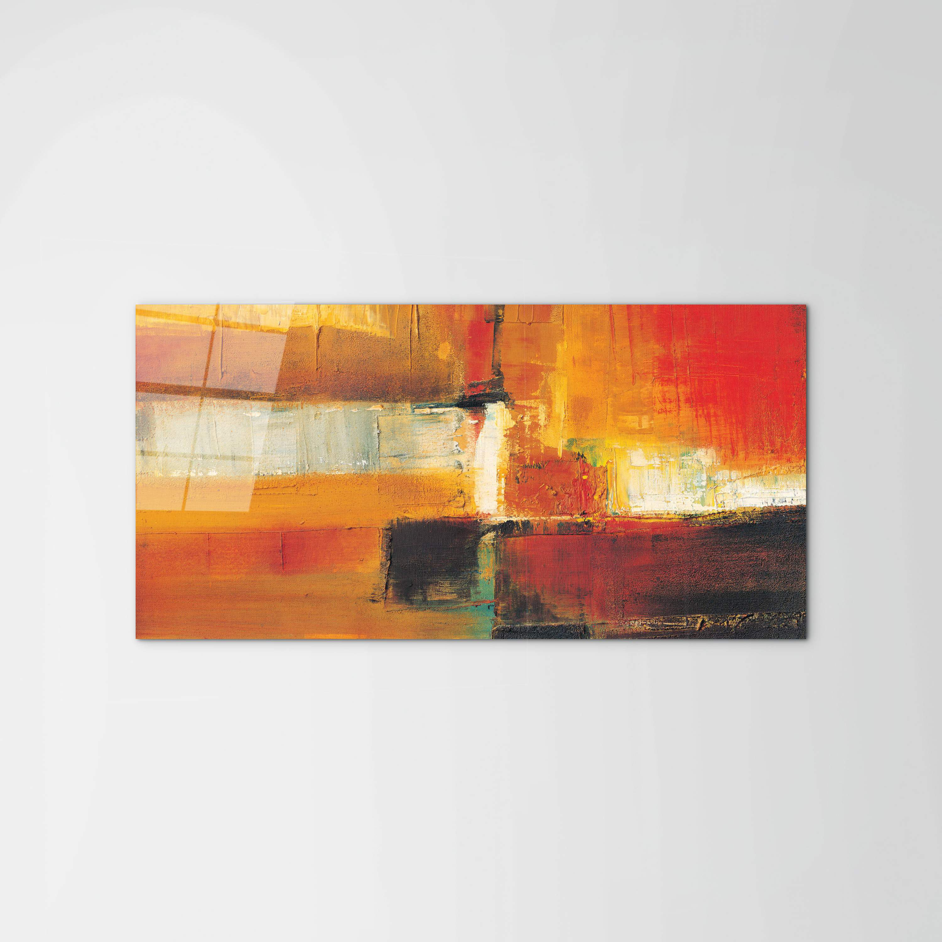Ebern Designs Abstract Contrast by Art Studio 50cm H x 100cm W High ...