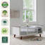 Lit pour tout-petit MOD, blanc doux avec espresso-122474641
