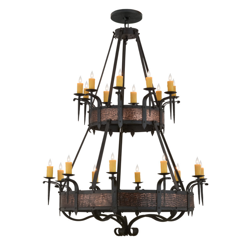 Lustre 20 lumières façon bougie Costello