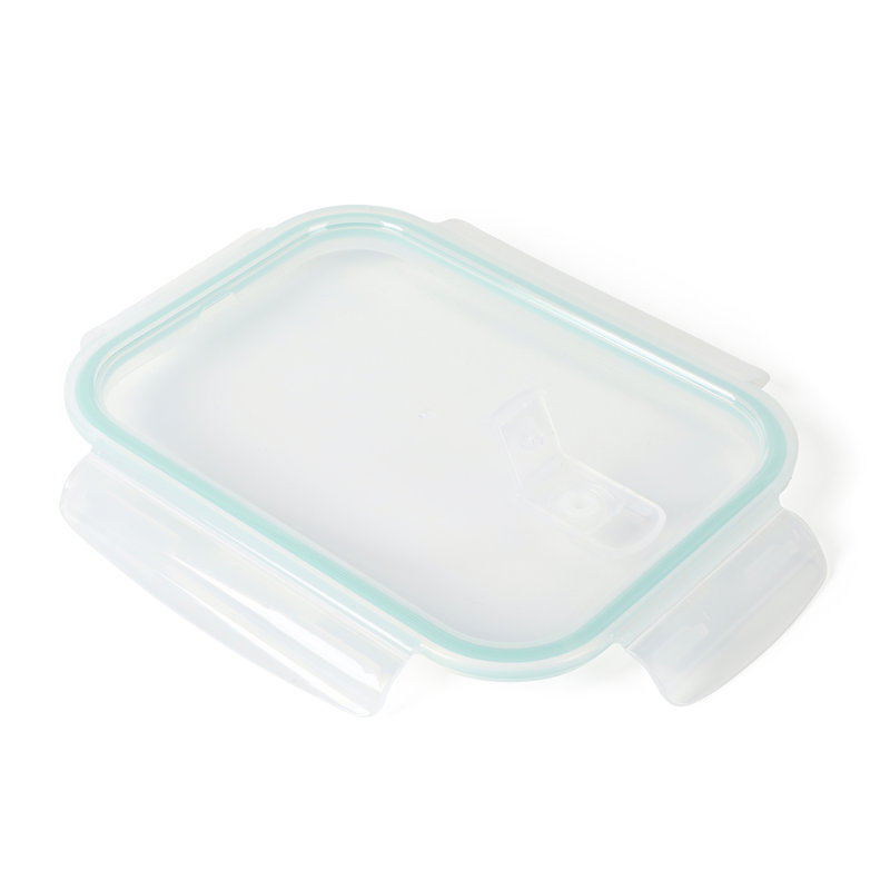 Clear Borosilicate Glass Storage Container Set with Snap Lids