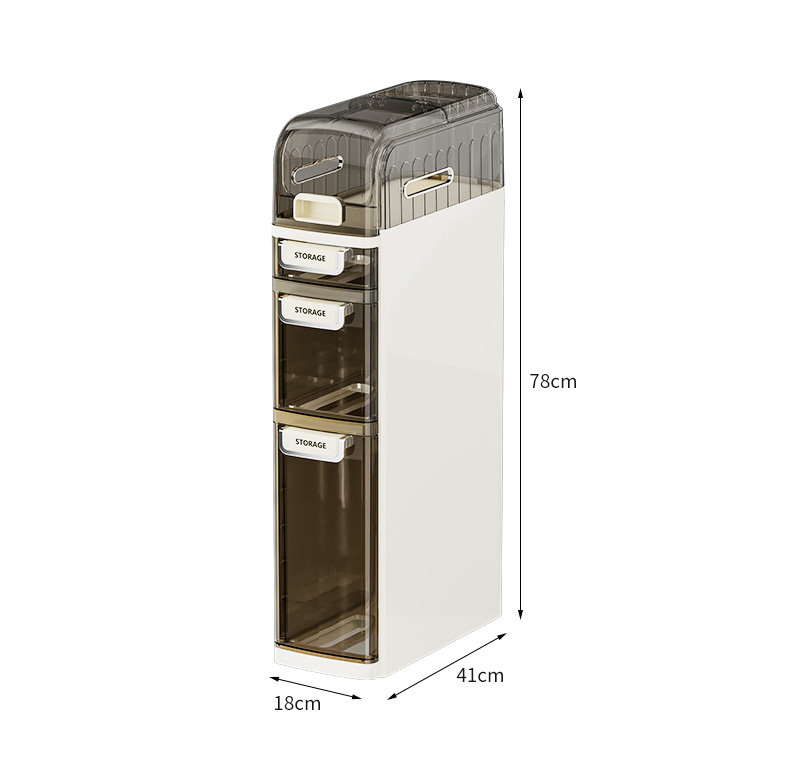 Plastic / Acrylic No Mounting / Installation Required Bathroom Cabinet