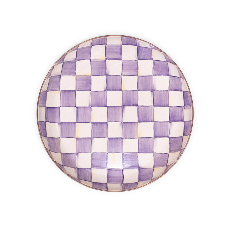 Violet Check Abundant Bowl
