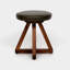 X Leather Swivel Accent Stool-18015242-35181908