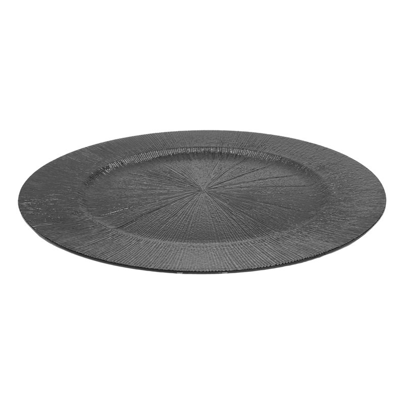 13'' Round Charger (Set of 50), Black