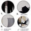 Noir, blanc et or Expression IV - Décoration murale abstraite ronde en métal-109588179