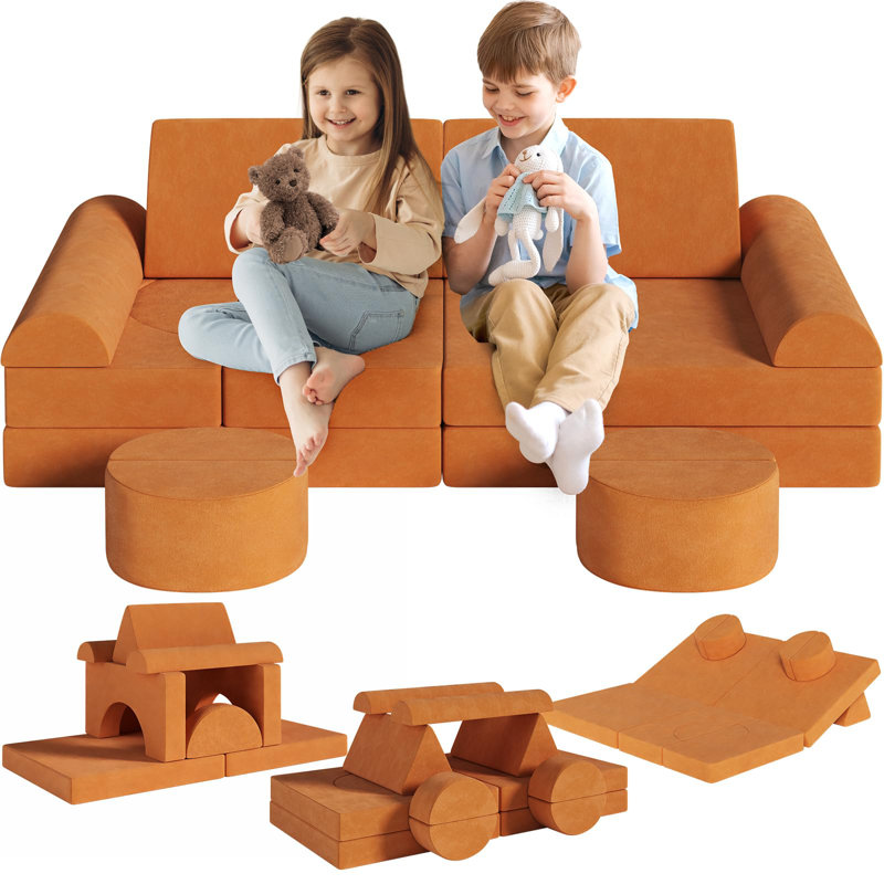 2 Seater Sofa, Orange