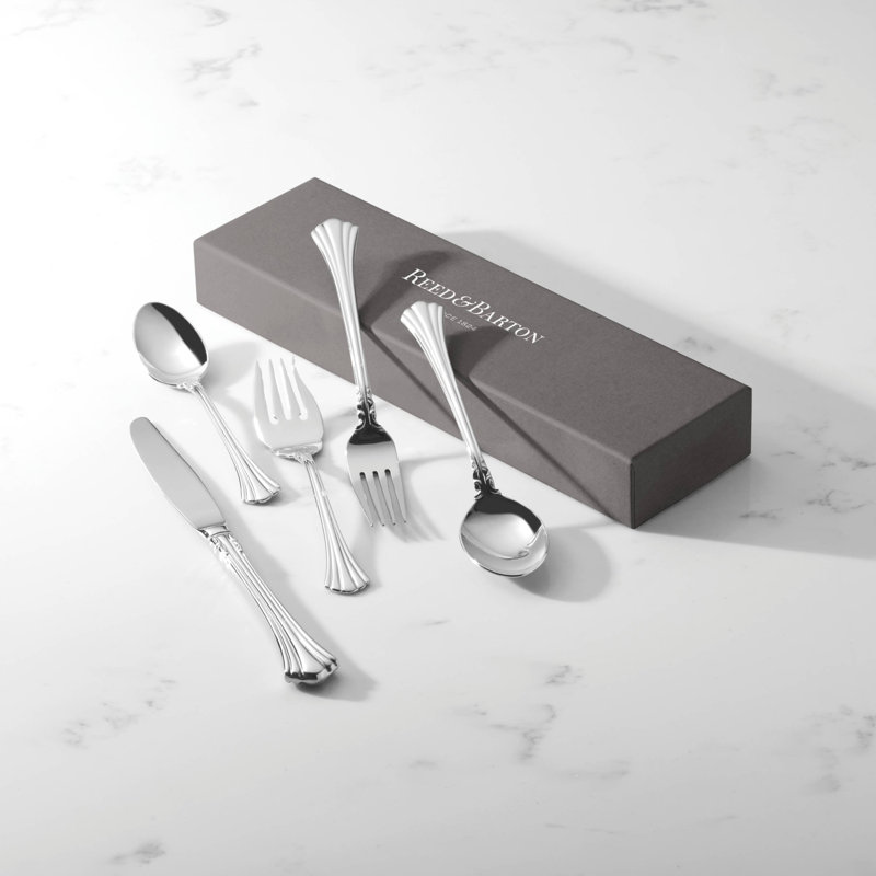 1800 5 Piece 18/10 Stainless Steel Flatware Set, Service for 1