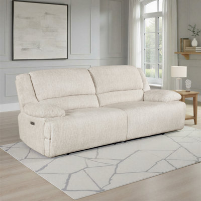 Canapé inclinable électrique en microfibre Rosser