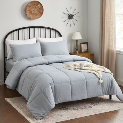 5-Piece Cotton Blend Comforter Set with 100% Cotton Fill – All-Season Bedding with Sheets & Pillowcases