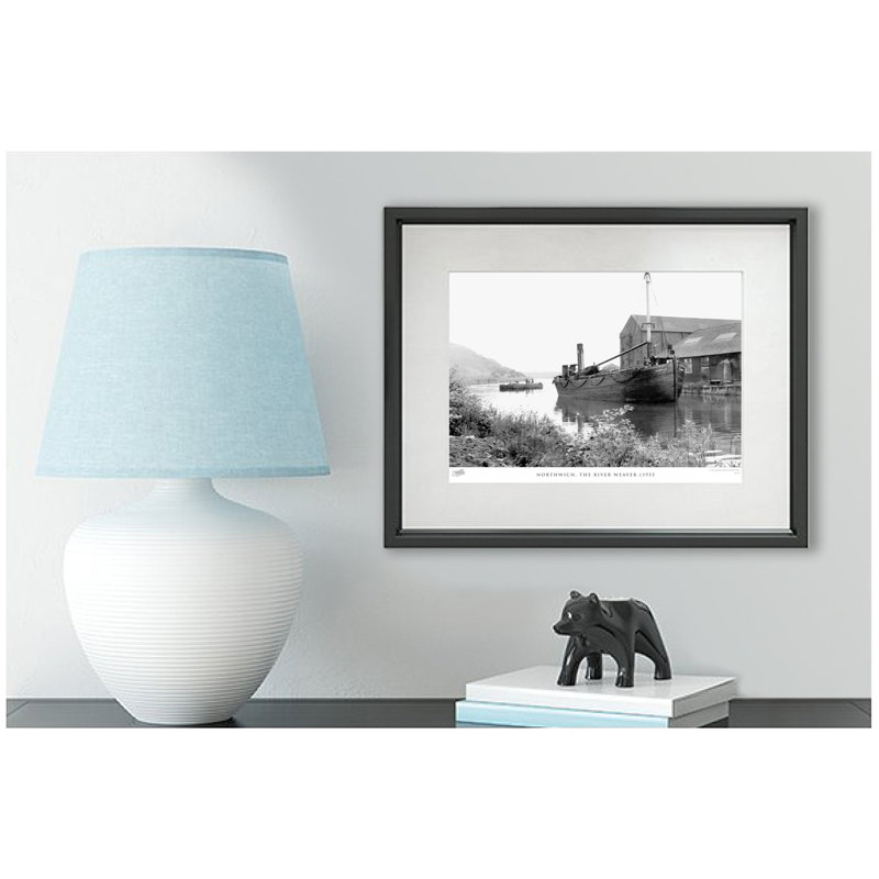 Northwich, The River Weaver C1955 - Single Picture Frame Print, 60cm H x 80cm W x 2.3cm D