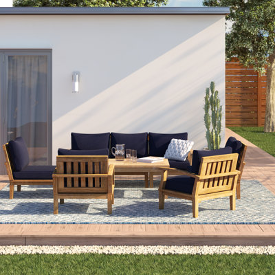 Marina 8 Piece Outdoor Patio Teak Set