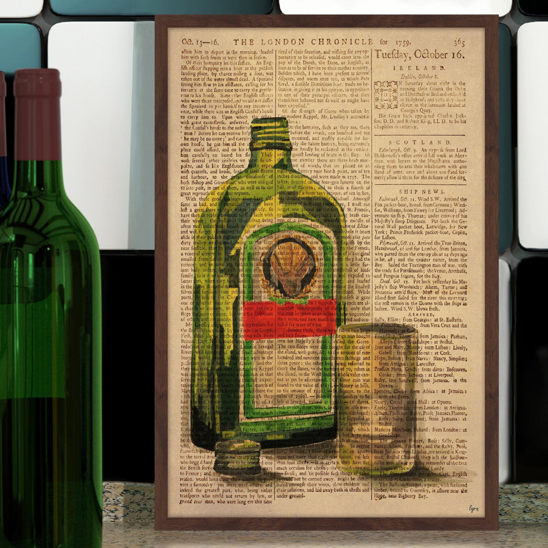 « jägermeister verser », impression encadrée, H 18 po x l 12 po x P 1,5 po