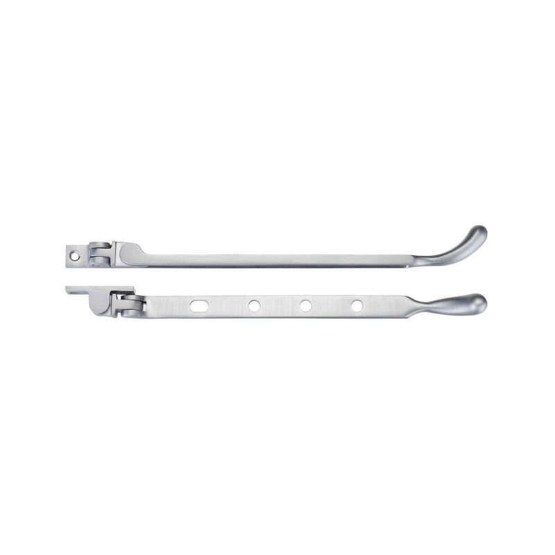Bulb End Casement Stay, Satin Chrome