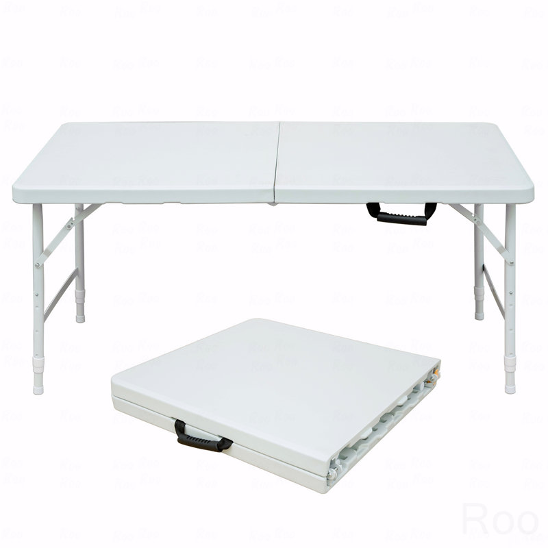 Table de patio pliante portative 4 pi, utilisation intérieure et extérieure, poids maximum 135 kg