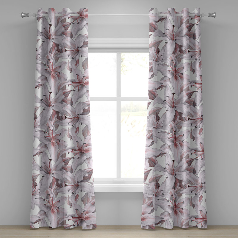 Jarrius Semi Sheer Curtain Pair