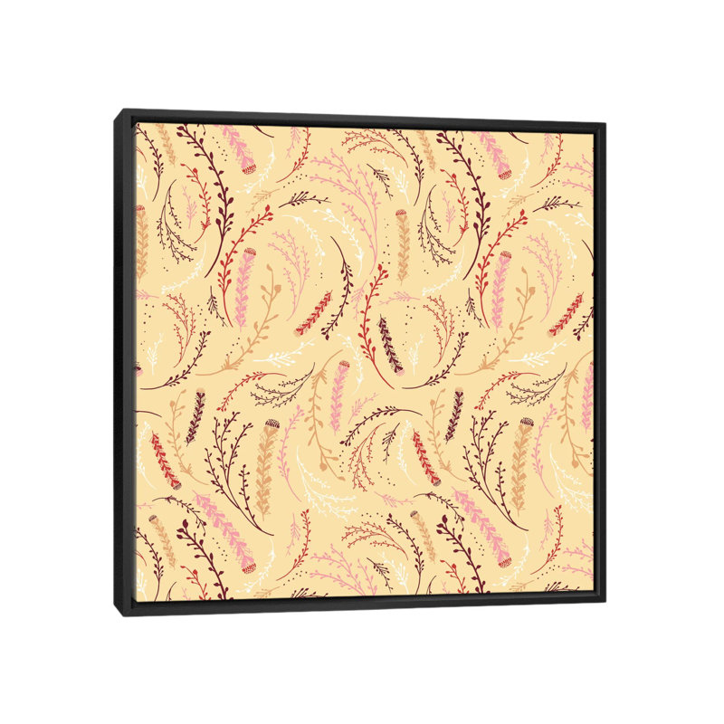 « spring bud », reproduction d’art sur toile, H 18 po x l 18 po x P 1,5 po, Toile avec cadre noir, Pas de tapis