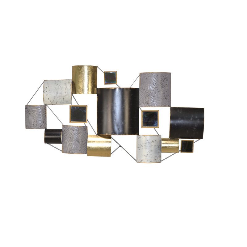 Glam Abstract Wall Decor on Metal