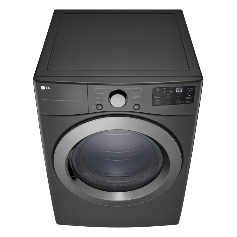 LG Ultra Large Capacity Electric Dryer, 7.4 cu. ft., Middle Black