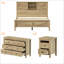 Ensemble de chambre à coucher de ferme, ensemble de chambre à coucher 3 pièces avec station de charge-225095933-225099523