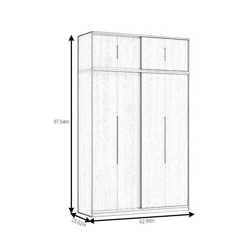 Maivish, H 97,64 po x l 62,99 po x P 23,62 po